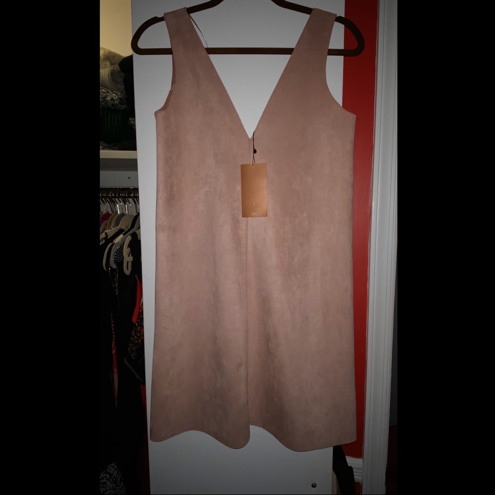 Blush velvet dress